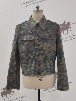 WWII German Waffen SS Spring Polly Dot Camo M44 Field Jacket