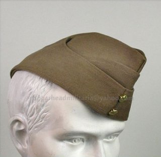 WWII British Army Summer Khaki FS Cap (Field Service Cap)