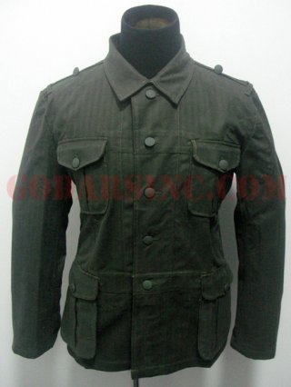 WWII German Heer M41 Reed Green HBT Field Tunic