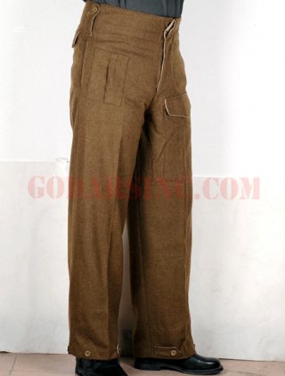 WWII British Army 1937 (P-37) Battle Dress Trousers