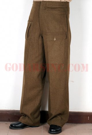 WWII British Army 1940 (P-40) Battle Dress Trousers