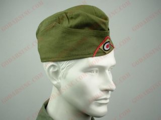 WWII German Afrika Corps (D.A.K) Olive Brown Side Cap