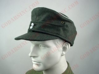 WWII German Heer/Waffen-SS Officer Field-grey Wool M43 Field Cap
