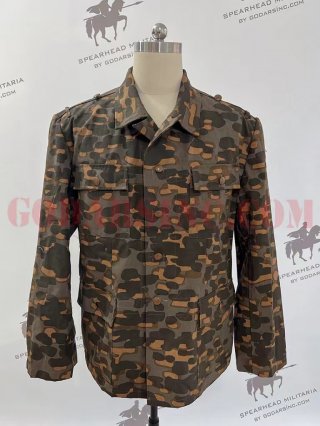 WWII German Waffen SS Field Made Lateral Camo (Autumn) M43 Field Tunic