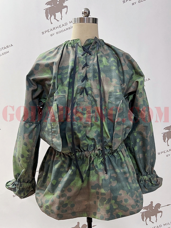 WWII German Waffen-SS M38 Plane Tree 1/2 Camo Reversible Smock (pre-washed)