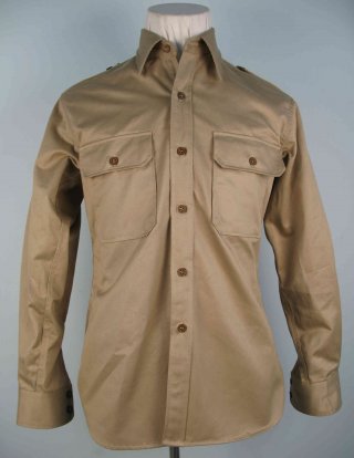 WWII US Army Officer/NCO Khaki Service Shirt