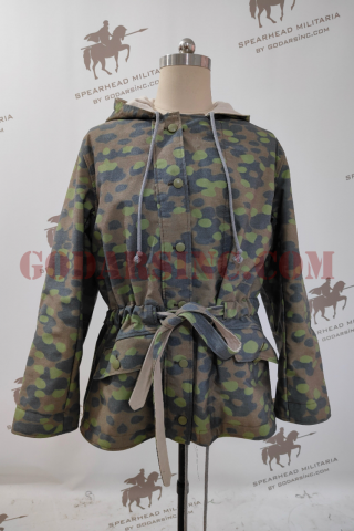 WWII German Waffen-SS Field Made Spring Polly Spot Camo Winter Reversible Parka