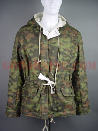 WWII German Waffen-SS Spring Blurred Edge Camo Winter Reversible Parka
