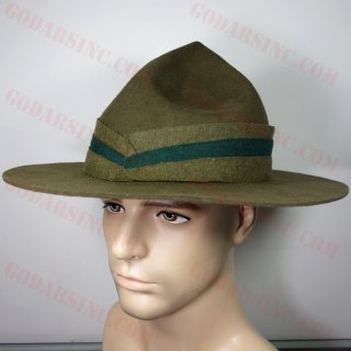 WWI New Zealand Army Mounted Rifles Lemon Squeezer Hat