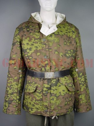 WWII German Waffen SS Spring Oakleaf A Camo Winter Reversible Parka