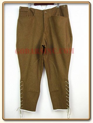 WWI US Army Khaki Wool Service Breeches (Doughboy's Pants)
