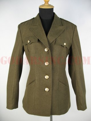 WWII US Women's Army Corps / WAC Olive Drab Gabardine Service Jacket