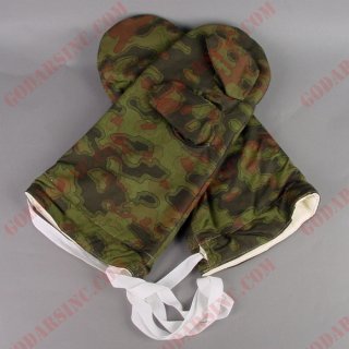 WWII German Waffen SS Spring Blurred Edge Camo Winter Reversible Mittens