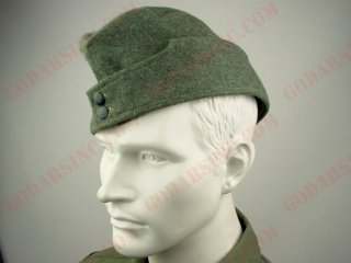 WWII German Heer M42 Field-grey Wool Overseas Cap