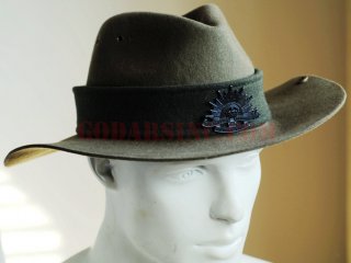 WW1 1st AIF Australian Infantry Brown-greeen Slouch Hat