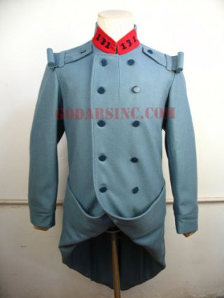 WWI French Army M1915 Horizon Blue Wool Greatcoat ( la Capote 1915)