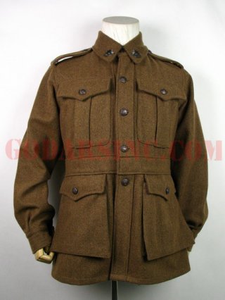 WWI 1st Australian Imperial Force Brown Wool Service Tunic
