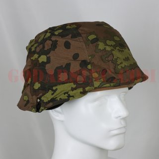 WWII German Waffen-SS TypeI Oakleaf A Camo Reversible Helmet Cover (without foliage loops)