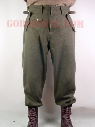 WWII German Luftwaffe Fallschirmjager Fieldgrey Wool Jump Trousers