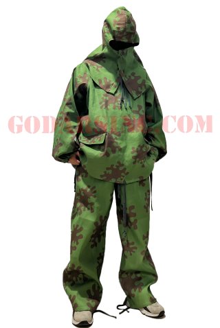 WWII Soviet Green and Brown Amoeba Camouflage Sniper Smock & Trousers