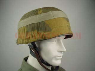 WWII German Luftwaffe Fallschirmjager Tan&Water Camo M38 Helmet Cover