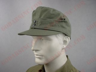 WWII German Heer / W.SS Summer Type Field-grey (Drillich) M43 Field Cap