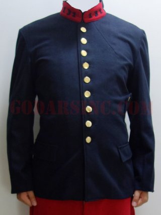 WWI French Army Infantry M1897 Iron Blue Wool Field Tunic