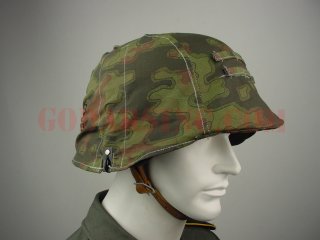 WWII German Waffen-SS Blurred Edge Camo Reversible Helmet Cover