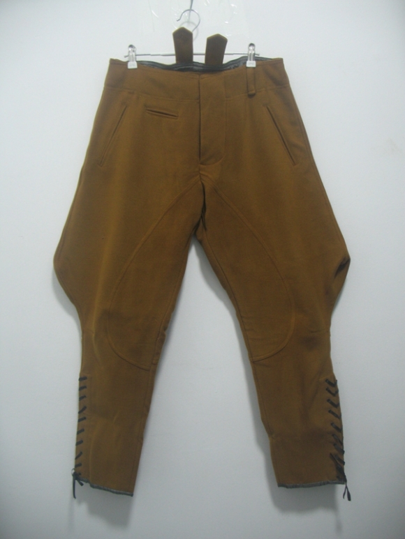 WWII German Officer Tan Color Wool Breeches