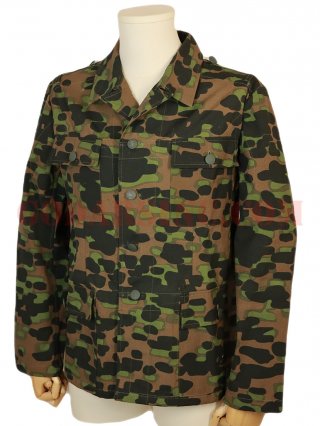 WWII German Waffen SS Field Made Lateral Camo Field Tunic