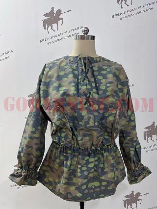 WWII German Waffen-SS M40 Polly Dot Camo Reversible Smock