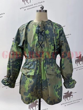 WWII German Waffen-SS Early Shape Lateral Plane Tree Camo M42 Reversible Smock