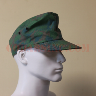 WWII German Waffen SS Palm & Forest Camo M41 Reversible Field Cap (Pre-aged)