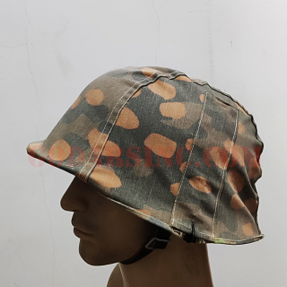 WWII German Waffen-SS Polly Dot Camo TypeI Reversible Helmet Cover