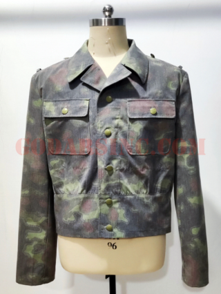 WWII German Waffen SS Spring Blurred Edge Camo M44 Field Jacket