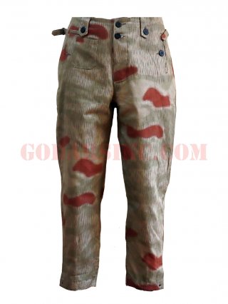 WWII German WH 1944 Tan & Water Camo Field Trousers