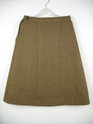 WWII US Women's Army Corps / WAC Mustard Gabardine Skirt