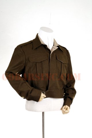WWII British Officer's Gabardine Battle Dress Jacket