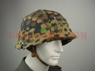 WWII German Waffen-SS 44 Dot Camo Helmet Cover