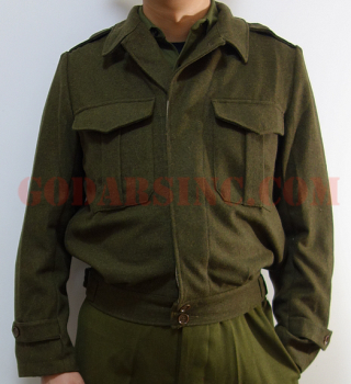WWII Australian Imperial Force Khaki Green Wool Pacific Jacket