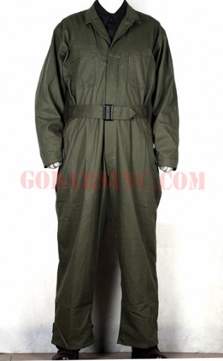 WWII US Army 1st Pattern Khaki Green HBT Tanker Coverall