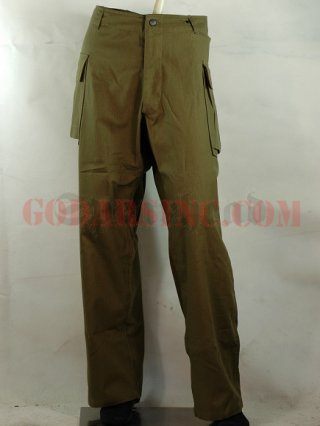 WWII US Army Plain Green HBT Utility Trousers