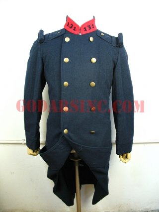 WWI French Army M1877 Iron Blue Wool Greatcoat ( la Capote 1877)