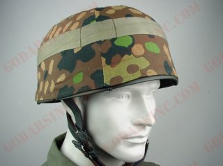 WWII German Waffen-SS Fallschirmjager ealry pattern 44Dot Camo M38 Helmet Cover