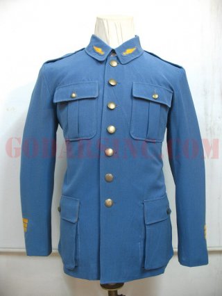 WWI French Army Officer Horizon Blue Gabardine Service Tunic size XL