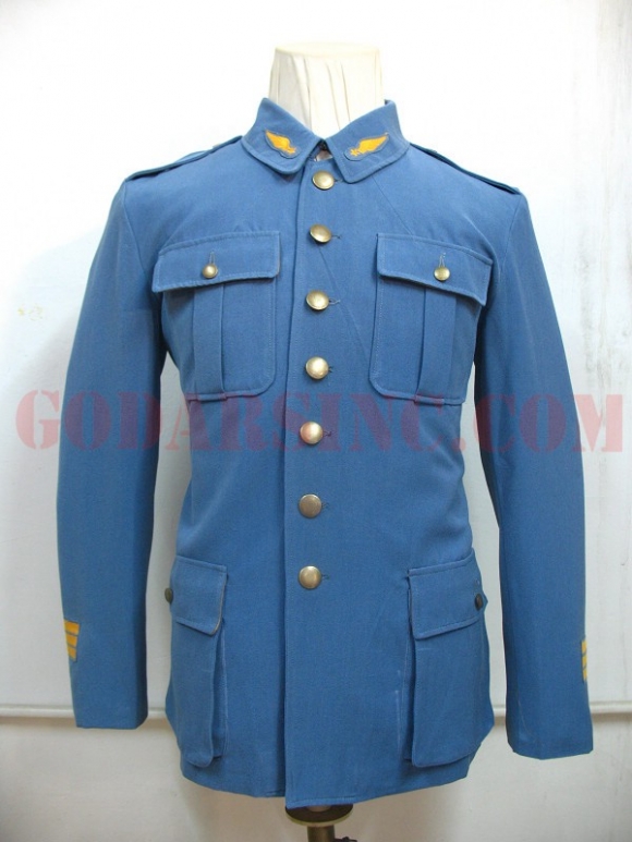 WWI French Army Officer Horizon Blue Gabardine Service Tunic size XL